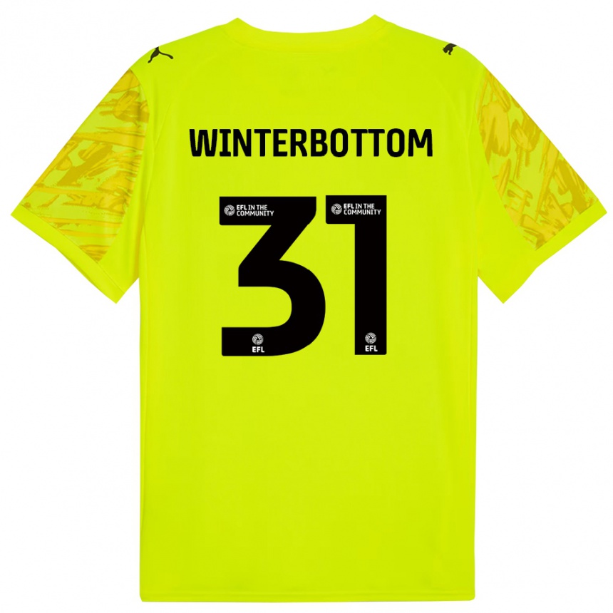 גברים כדורגל בן ווינטרבוטום #31 שחור צהוב חולצת שוער 2025/26