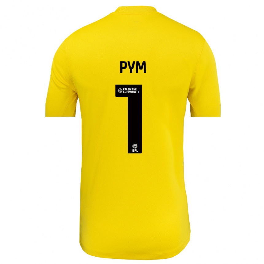 גברים כדורגל כריסטי פים #1 שחור צהוב חולצת שוער 2025/26