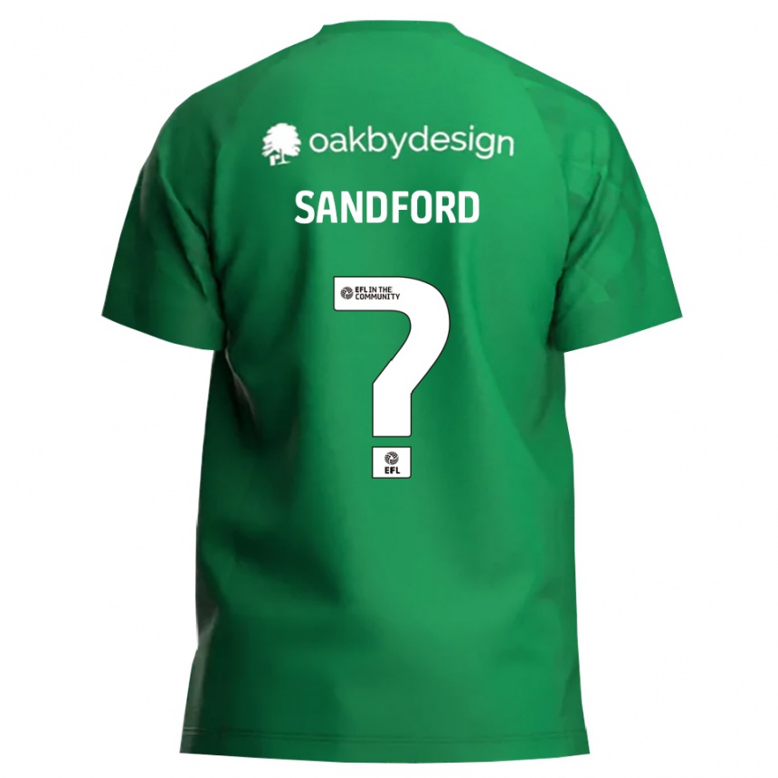 גברים כדורגל Claudia Sandford #0 ירוק לבן חולצת שוער 2025/26