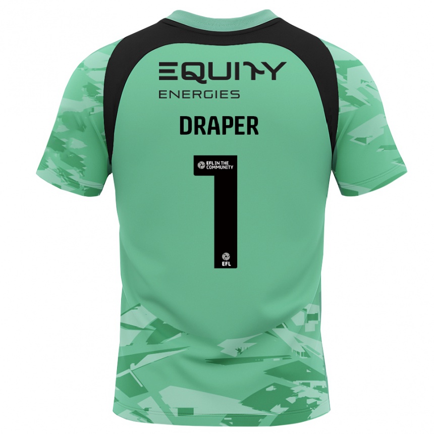 גברים כדורגל Anna Draper #1 אפור ירוק בהיר חולצת שוער 2025/26