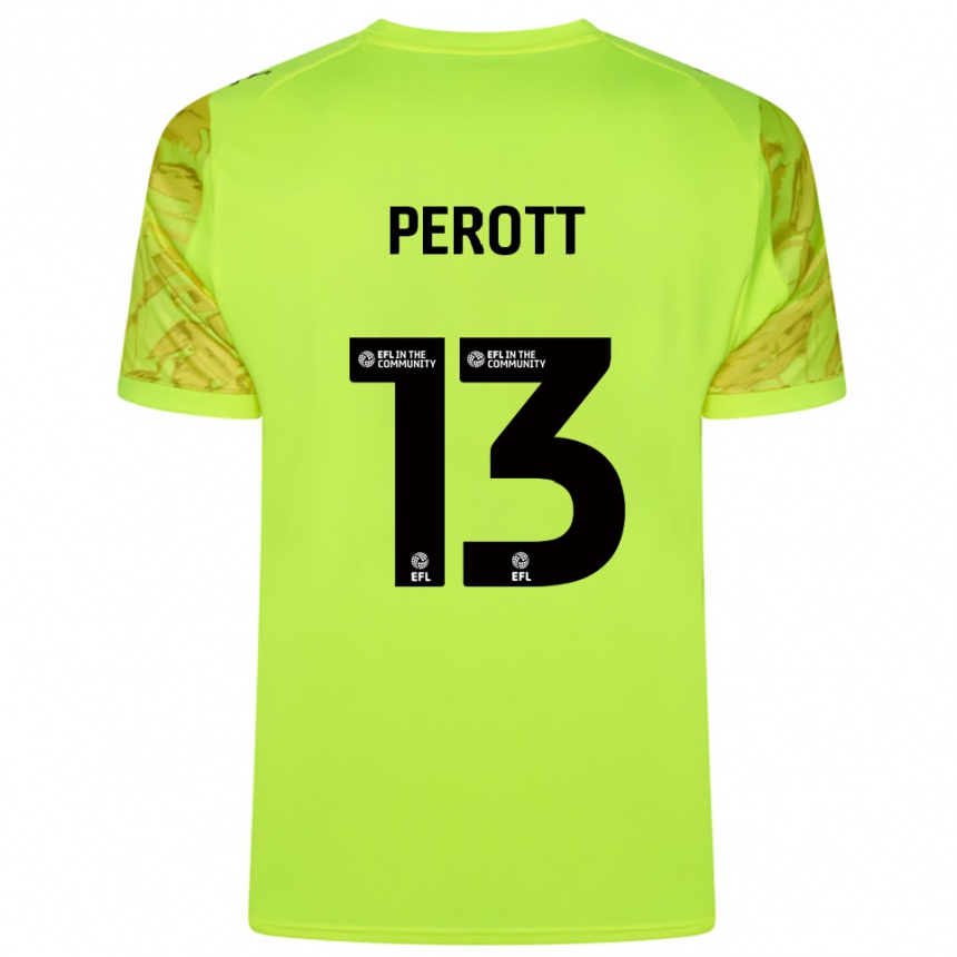 גברים כדורגל מילאי פרוט #13 ירוק פלורסנט חולצת שוער 2025/26