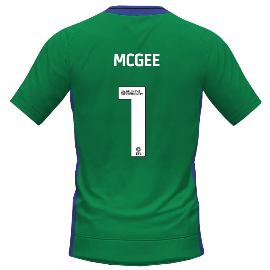 גברים כדורגל לוק מגי #1 כחול ירוק חולצת שוער 2025/26