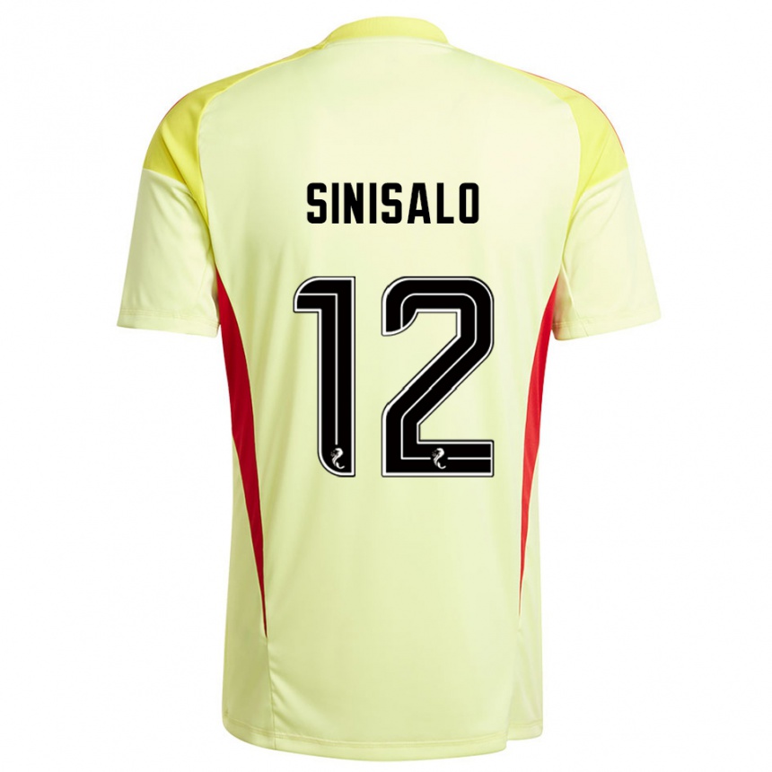 גברים כדורגל ויליאמי סיניסאלו #12 אדום צהוב חולצת שוער 2025/26