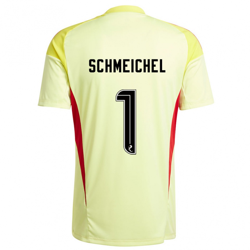 גברים כדורגל קספר שמייכל #1 אדום צהוב חולצת שוער 2025/26