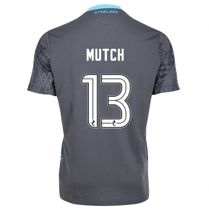 גברים כדורגל אמילי מוץ' #13 לבן אפור חולצת שוער 2025/26