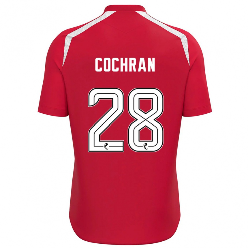 גברים כדורגל Bobby Cochran #28 לבן אדום חולצת שוער 2025/26