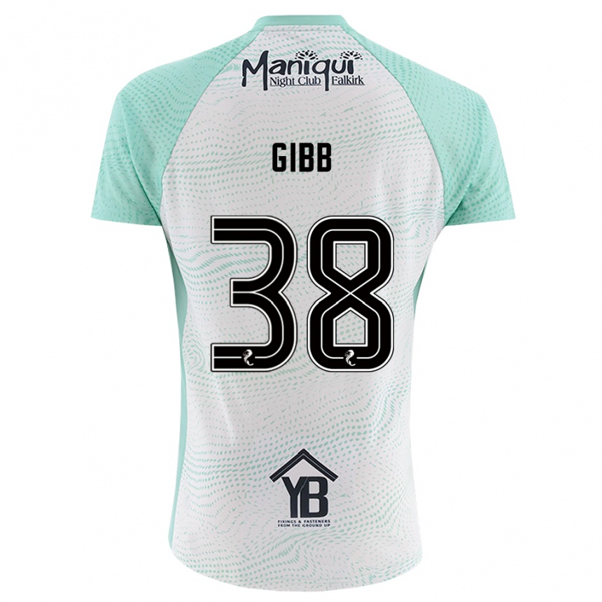 גברים כדורגל Thomas Gibb #38 שחור לבן חולצת שוער 2025/26