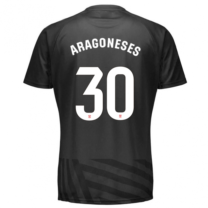 גברים כדורגל Sergio Aragoneses #30 אפור שחור חולצת שוער 2025/26