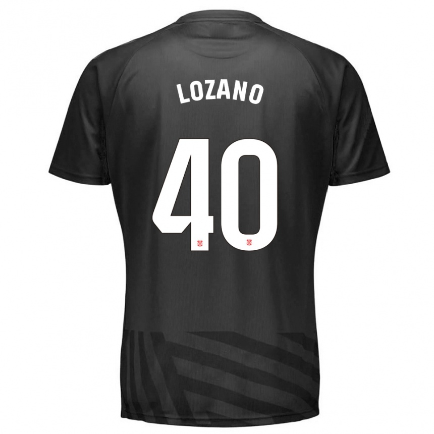 גברים כדורגל Gabriel Lozano #40 אפור שחור חולצת שוער 2025/26