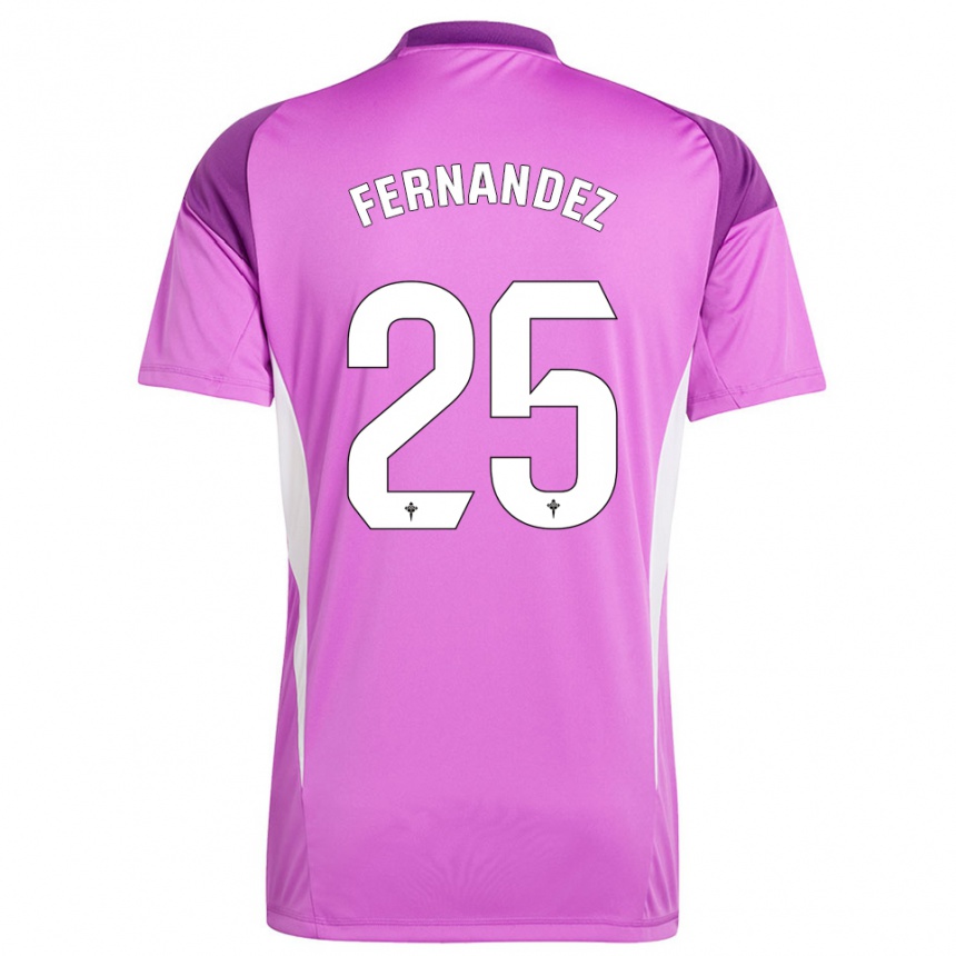 גברים כדורגל סזאר פרננדס #25 סגול לבן חולצת שוער 2025/26