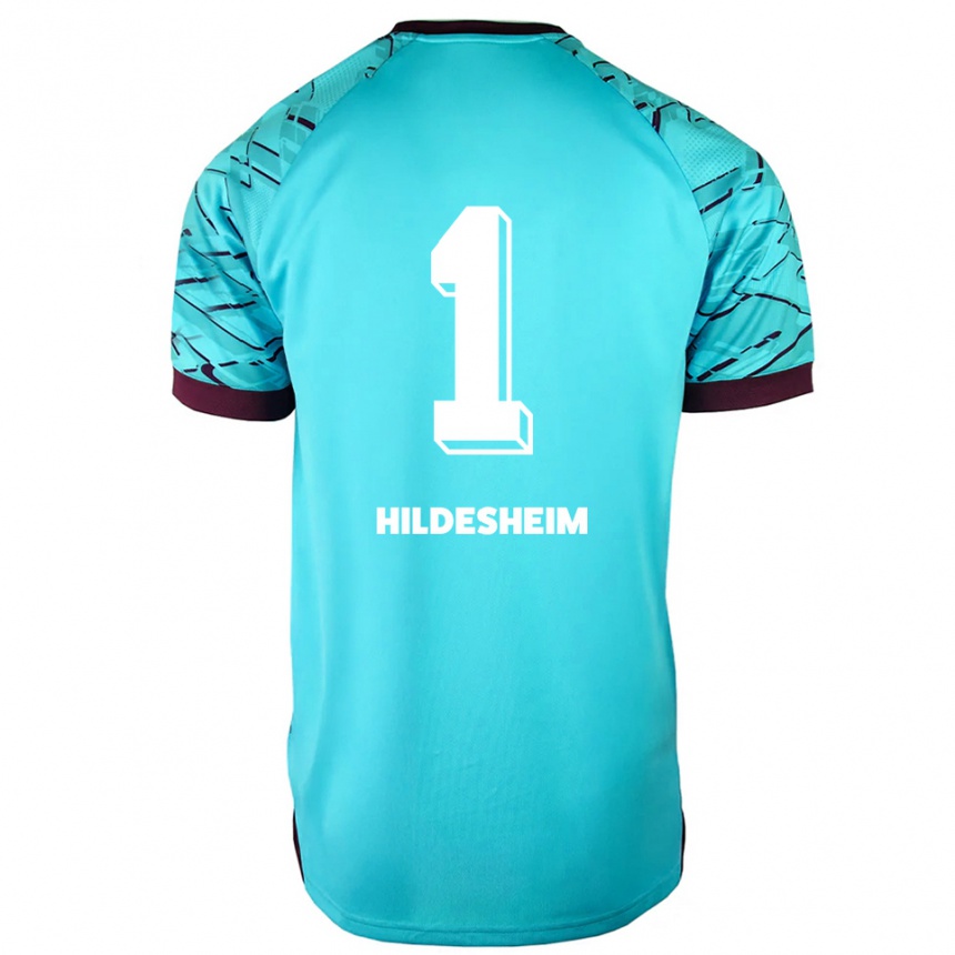 גברים כדורגל Philip Hildesheim #1 תכלת סגול חולצת שוער 2025/26