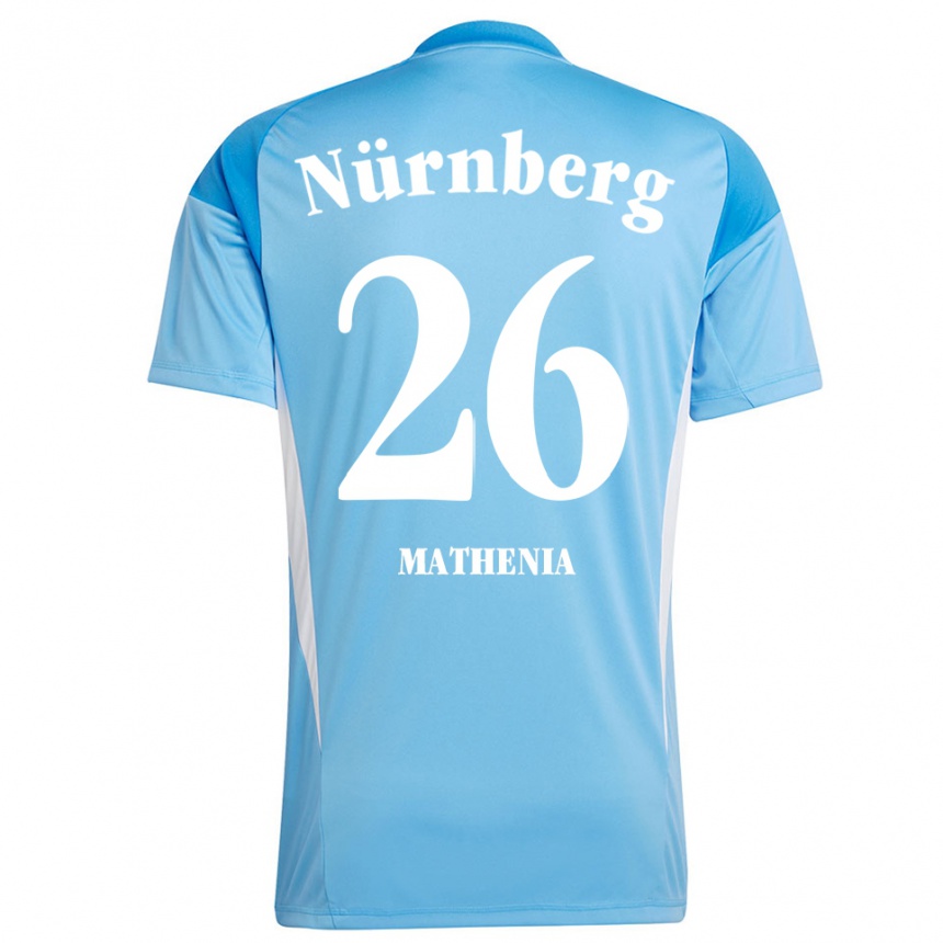 גברים כדורגל כריסטיאן מתניה #26 תכלת לבן חולצת שוער 2025/26