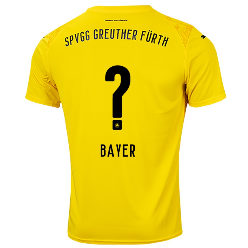 גברים כדורגל Lisa Bayer #0 צהוב שחור חולצת שוער 2025/26