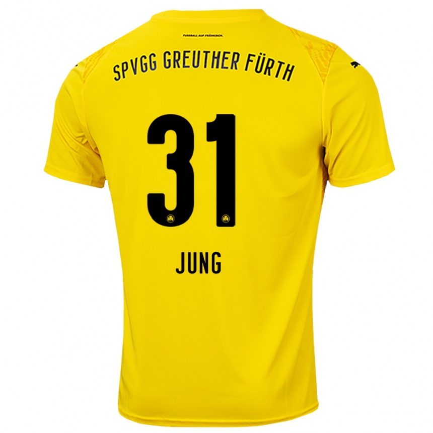 גברים כדורגל סבסטיאן יונג #31 צהוב שחור חולצת שוער 2025/26