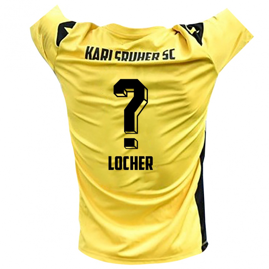 גברים כדורגל לנה לוכר #0 צהוב שחור חולצת שוער 2025/26