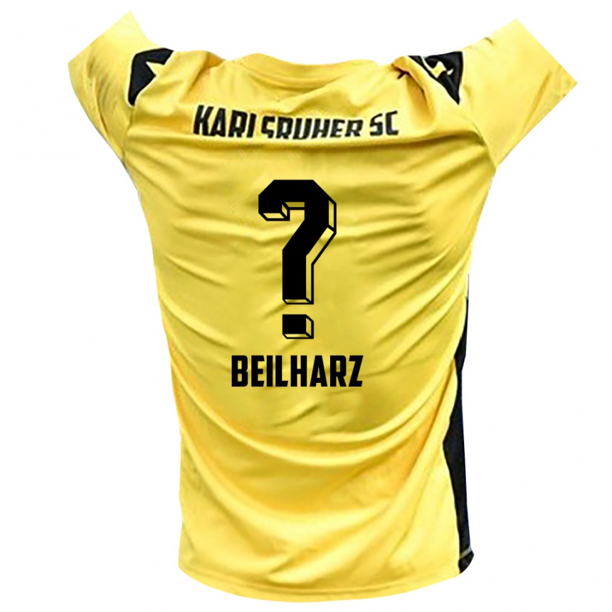 גברים כדורגל Charlotte Beilharz #0 צהוב שחור חולצת שוער 2025/26