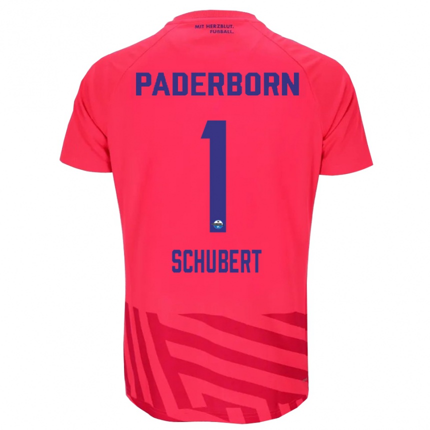 גברים כדורגל מרקוס שוברט #1 אדום שחור חולצת שוער 2025/26