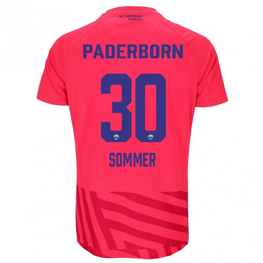 גברים כדורגל Konstantin Sommer #30 אדום שחור חולצת שוער 2025/26