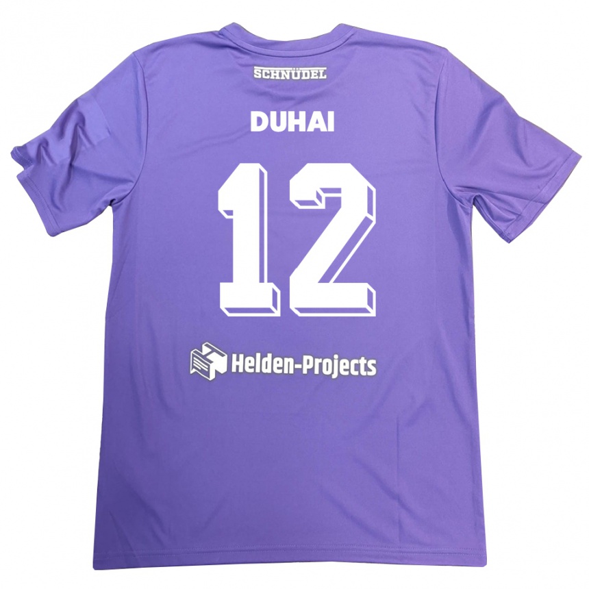 גברים כדורגל קונסטנטין דוהאי #12 סגול לבן חולצת שוער 2025/26