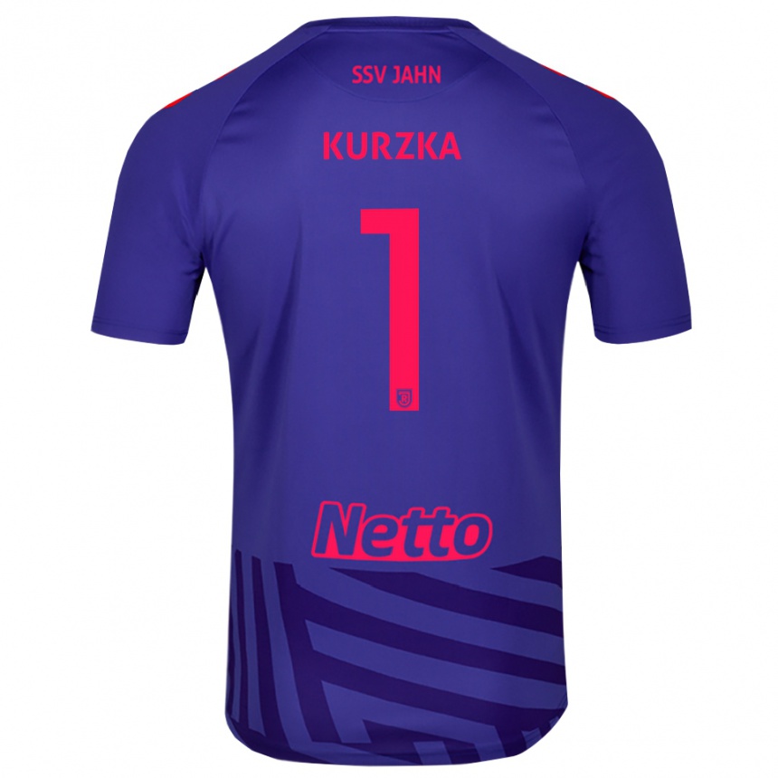 גברים כדורגל טימו קורזקה #1 כחול רויאל אדום חולצת שוער 2025/26