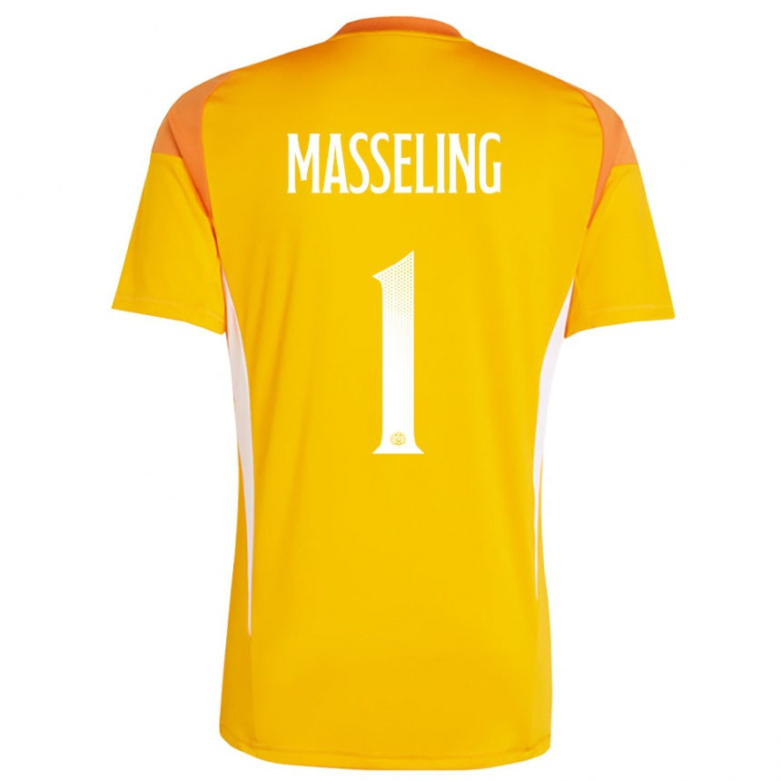 גברים כדורגל ג'יהאן מסלינג #1 כתום לבן חולצת שוער 2025/26