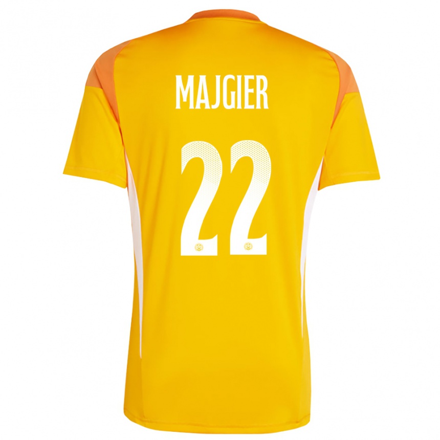 גברים כדורגל Philipp Majgier #22 כתום לבן חולצת שוער 2025/26