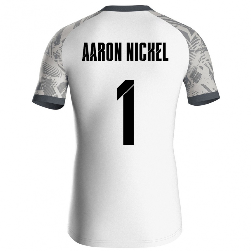 גברים כדורגל Arvit Aaron Nickel #1 אפור לבן חולצת שוער 2025/26