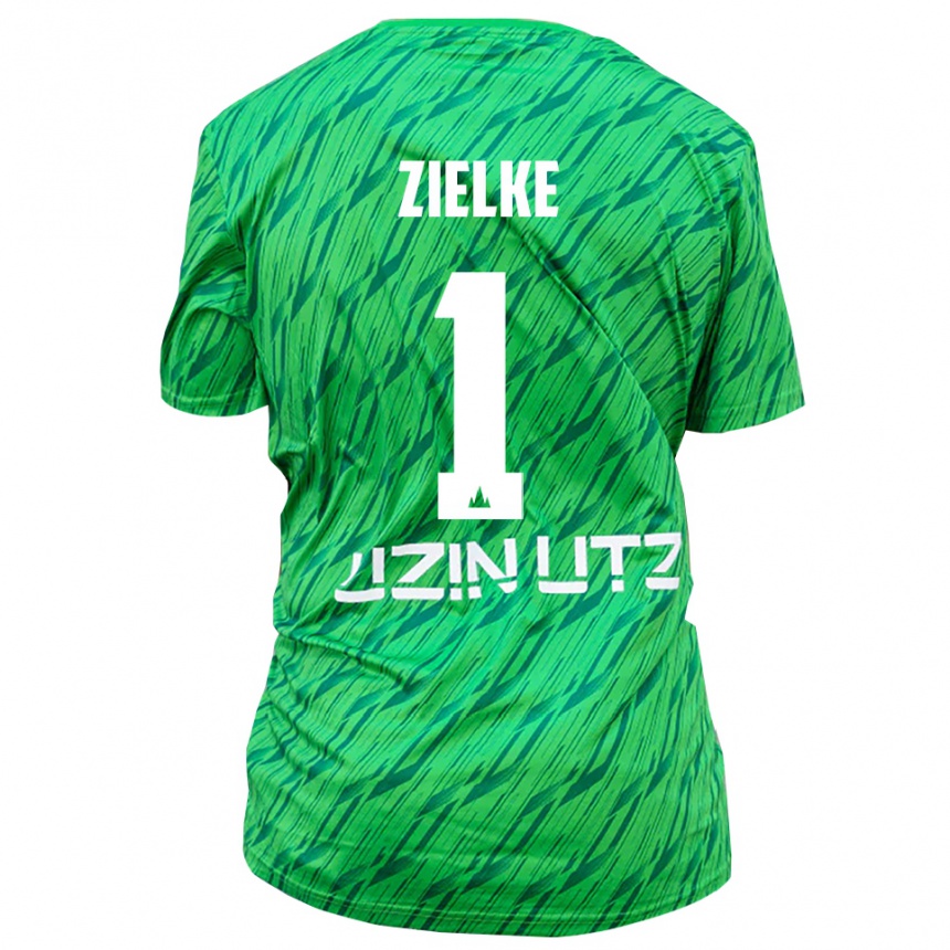 גברים כדורגל Paul Zielke #1 ירוק אדום חולצת שוער 2025/26