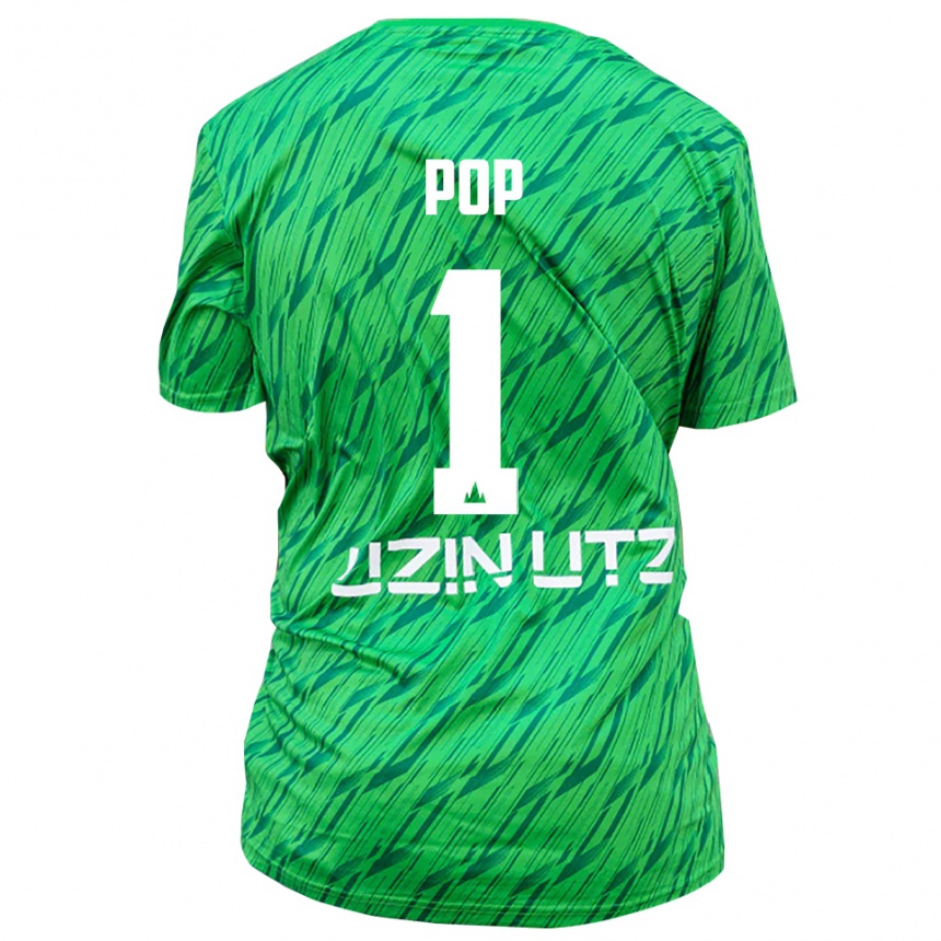 גברים כדורגל Nico Pop #1 ירוק אדום חולצת שוער 2025/26