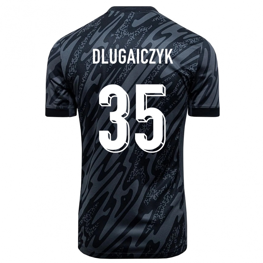 גברים כדורגל אלכסנדר דלוגייצ'יק #35 שחור אפור חולצת שוער 2025/26