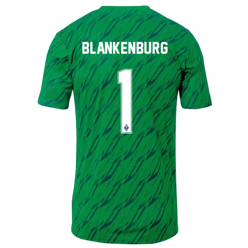 גברים כדורגל לוקה אליאס בלנקנבורג #1 ירוק לבן חולצת שוער 2025/26