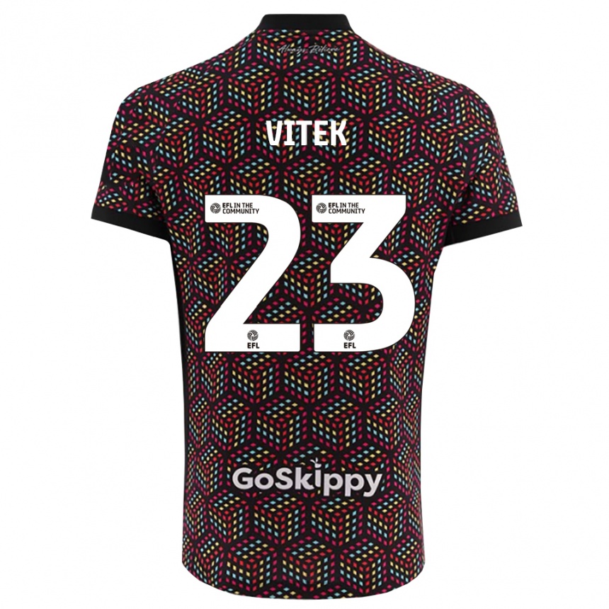 גברים כדורגל ראדק ויטק #23 שחור לבן חולצת שוער 2025/26