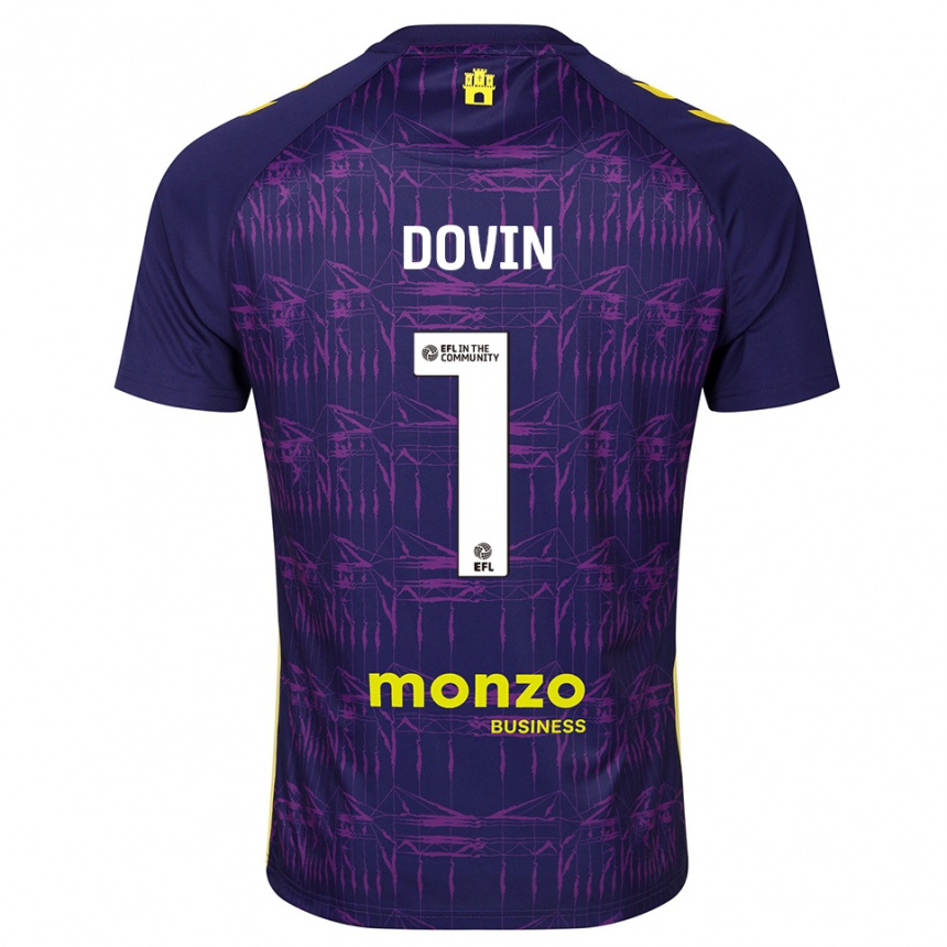 גברים כדורגל אוליבר דובין #1 סגול צהוב חולצת שוער 2025/26