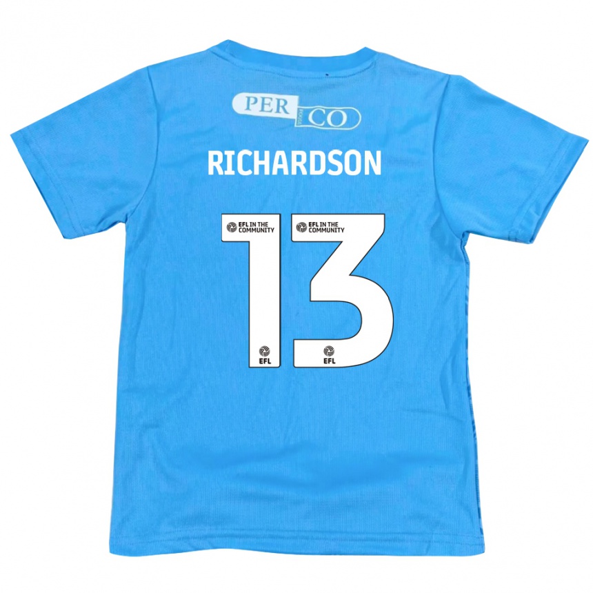 גברים כדורגל Joseph Richardson #13 כחול לבן חולצת שוער 2025/26