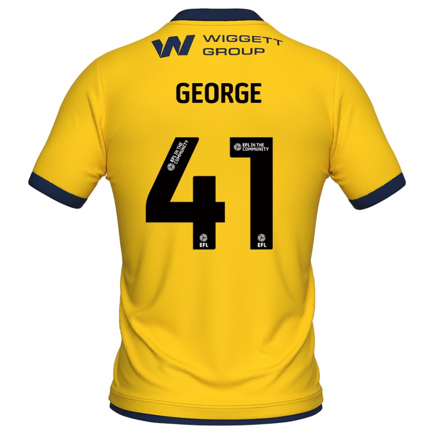 גברים כדורגל ג'ורג' אוואנס #41 צהוב שחור חולצת שוער 2025/26