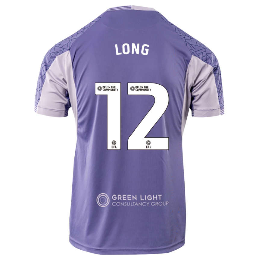 גברים כדורגל ג'ורג' לונג #12 סגול בהיר חולצת שוער 2025/26