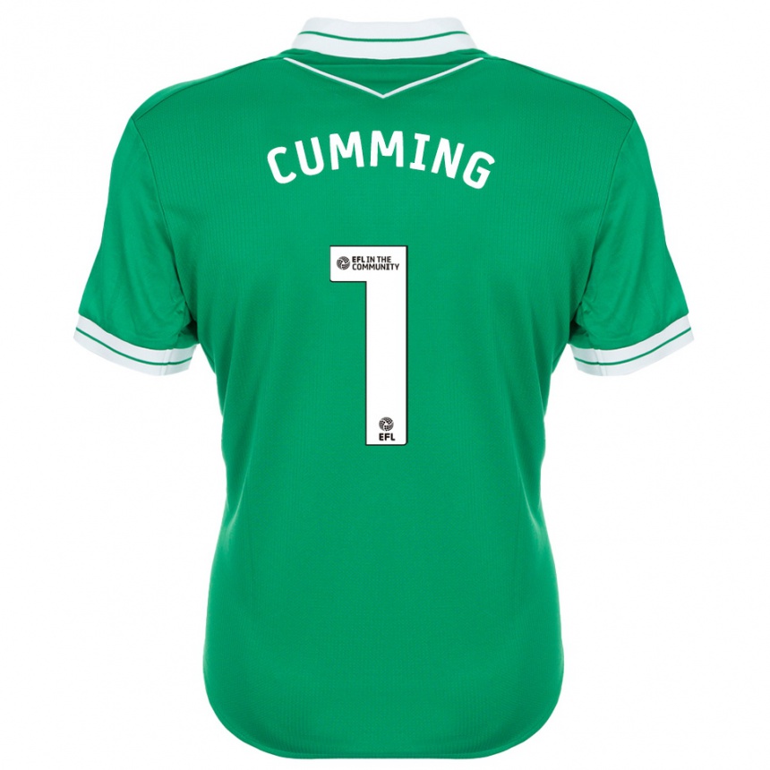 גברים כדורגל ג'יימי קאמינג #1 ירוק לבן חולצת שוער 2025/26