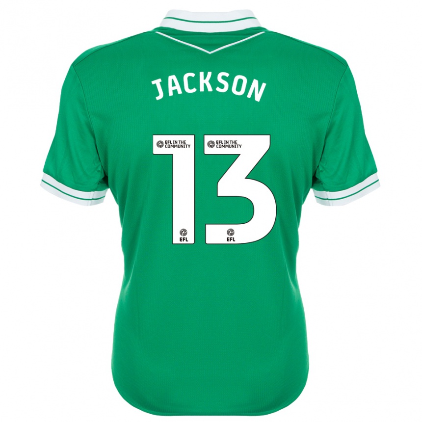 גברים כדורגל Will Jackson #13 ירוק לבן חולצת שוער 2025/26