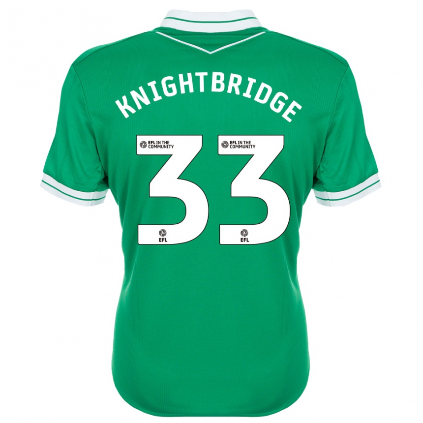 גברים כדורגל Jacob Knightbridge #33 ירוק לבן חולצת שוער 2025/26