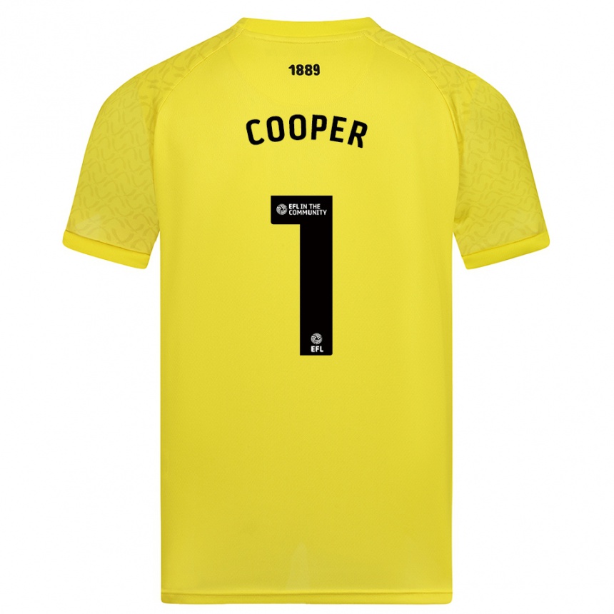גברים כדורגל מייקל קופר #1 שחור צהוב חולצת שוער 2025/26