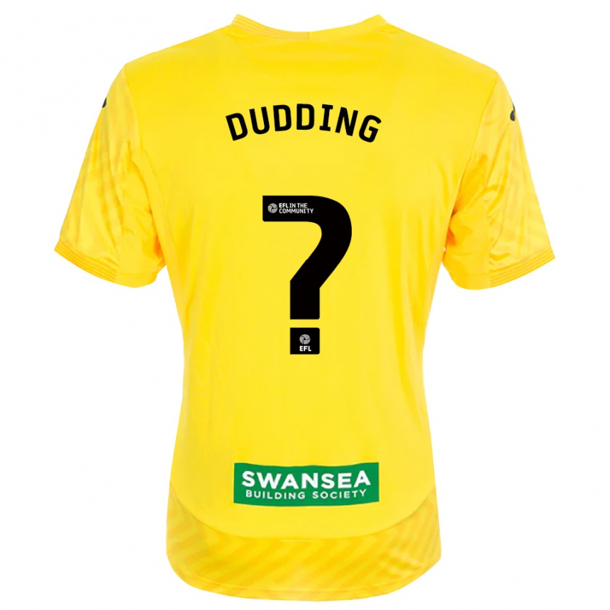 גברים כדורגל אייזק דודינג #0 צהוב שחור חולצת שוער 2025/26