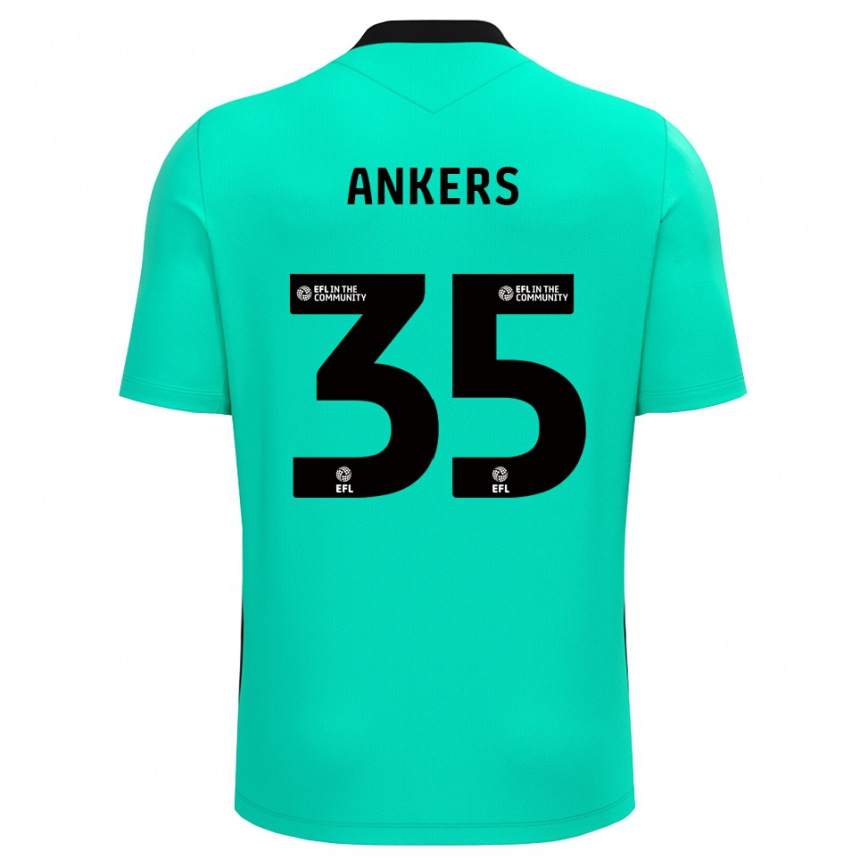 גברים כדורגל קלואי אנקרס #35 טורקיז בינוני חולצת שוער 2025/26