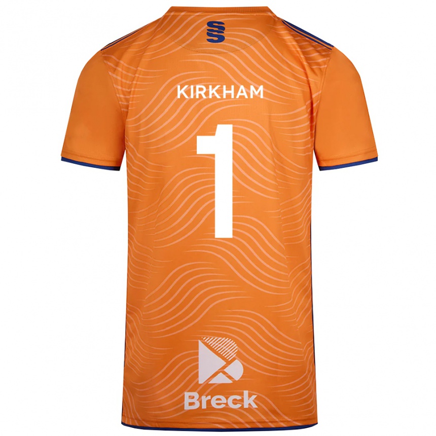 גברים כדורגל Skye Kirkham #1 שחור כתום חולצת שוער 2025/26