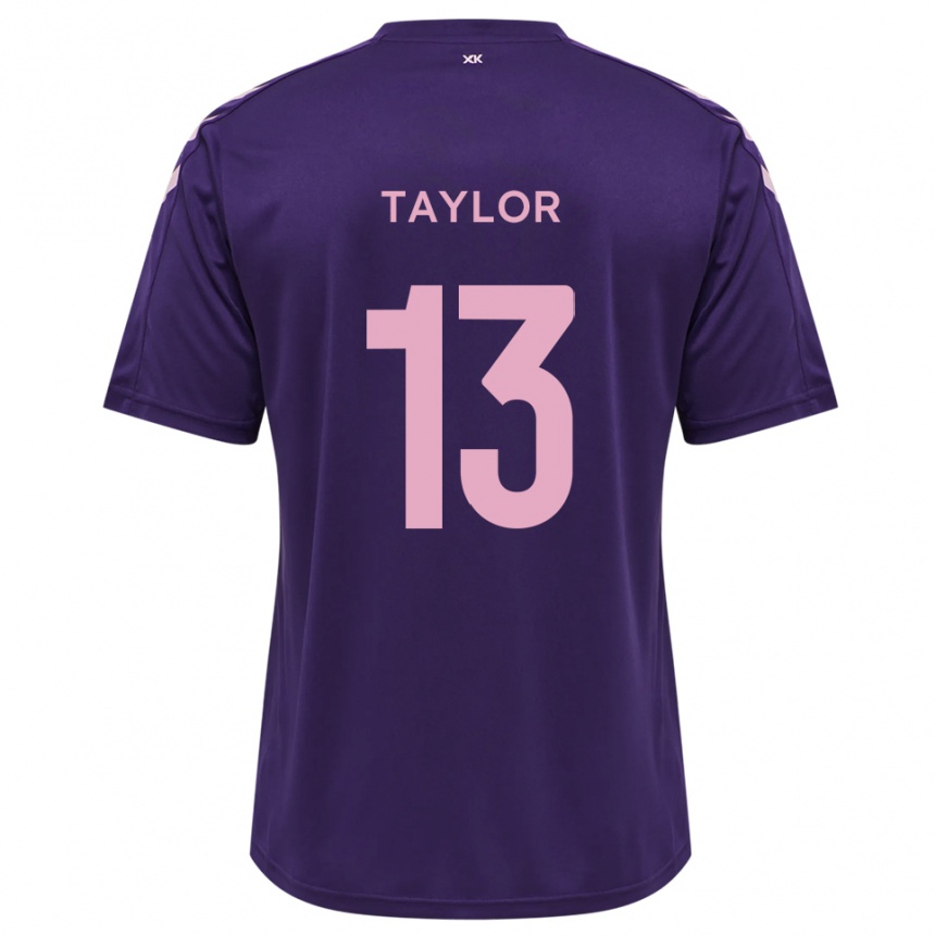 גברים כדורגל Sam Taylor #13 סגול ורוד חולצת שוער 2025/26