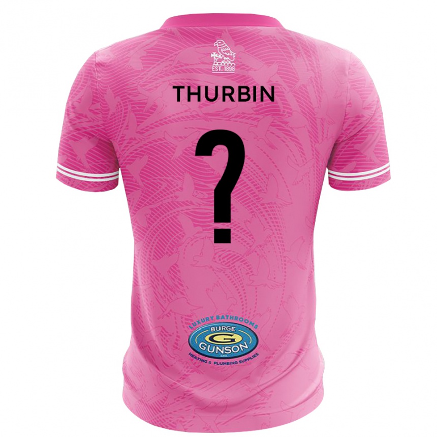 גברים כדורגל Johnny Thurbin #0 ורוד לבן חולצת שוער 2025/26