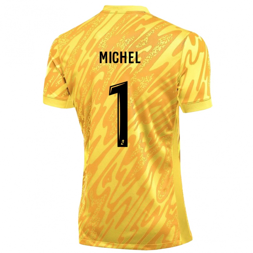 גברים כדורגל Mathieu Michel #1 צהוב כתום חולצת שוער 2025/26