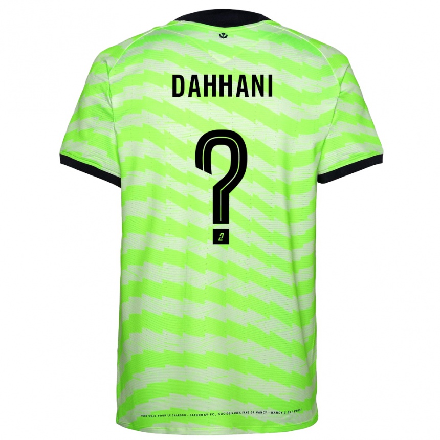 גברים כדורגל Yness Dahhani #0 ירוק ניאון חולצת שוער 2025/26