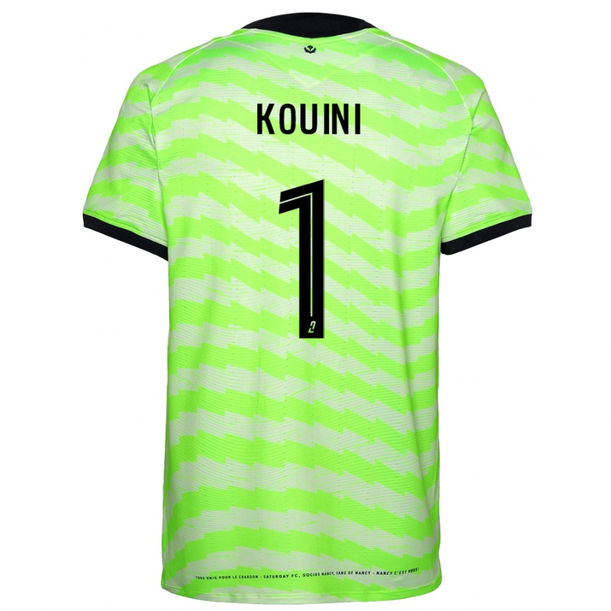 גברים כדורגל Yanis Kouini #1 ירוק ניאון חולצת שוער 2025/26