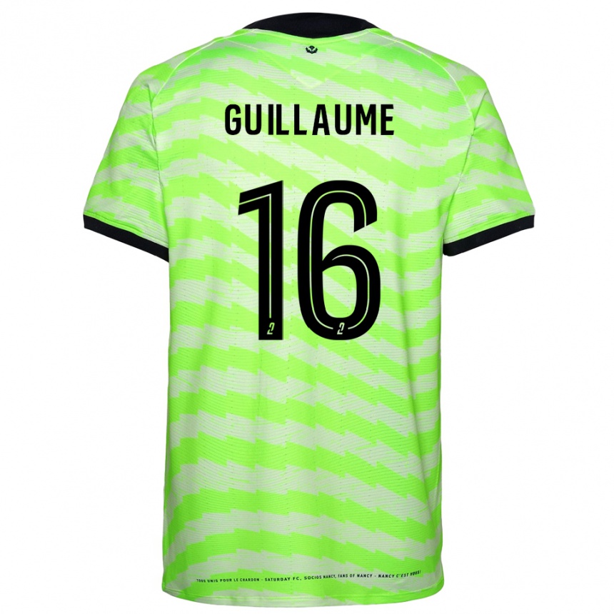 גברים כדורגל Théo Guillaume #16 ירוק ניאון חולצת שוער 2025/26