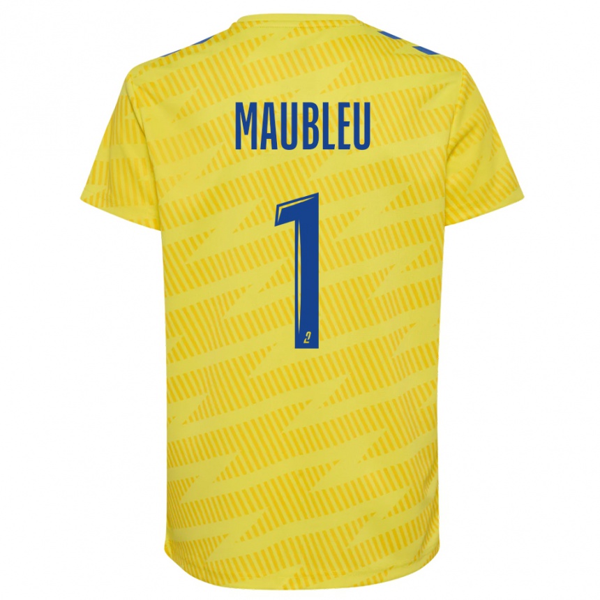 גברים כדורגל ברייס מובלו #1 כחול צהוב חולצת שוער 2025/26